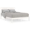 vidaXL Bedframe zonder matras massief grenenhout wit 140x190 cm