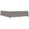 vidaXL Bedframe met matras Taupe 180 x 200 cm Stof