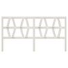 vidaXL Hoofdbord 186x4x100 cm massief grenenhout wit