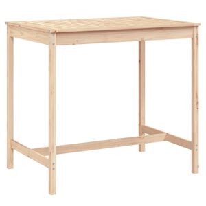 vidaXL Tuintafel 121x82,5x110 cm massief grenenhout