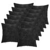 vidaXL Plaid kussen 12 st HEERLEN Antraciet 45 x 45 cm Chenille Stof