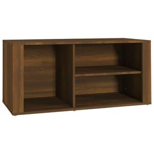 vidaXL Schoenenkast 100x35x45 cm bewerkt hout bruin eikenkleur