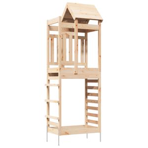vidaXL Speeltoren Bruin 52,5 x 85 x 238 cm Massief grenenhout