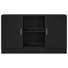 vidaXL Dressoir Zwart Eiken 120 x 30,5 x 70 cm Bewerkt hout