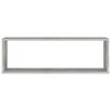 vidaXL Wandschappen kubus 4 st 80x15x26,5 cm bewerkt hout betongrijs