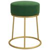 vidaXL Hocker rond fluweel groen