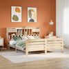 vidaXL Bed met boekenkast zonder matras massief grenenhout 180x200 cm