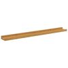 vidaXL Wandplank met plank 2 pcs Beige 80 x 9 x 3 cm Bewerkt hout