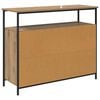 vidaXL Dressoir Artisan Eiken 100 x 35 x 80 cm Bewerkt hout