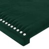 vidaXL Bedframe zonder matras 100x200 cm fluweel donkergroen