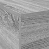 vidaXL Bedframe met opslag Grijs sonoma 200 x 200 cm Bewerkt hout