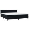 vidaXL Boxspring met matras en LED fluweel zwart 200x210 cm