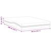 vidaXL Matras Wit en Grijs 140 x 200 cm Traagschuim