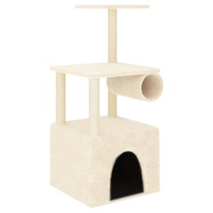 vidaXL Kattenmeubel met sisal krabpalen 109,5 cm cr&egrave;mekleurig