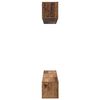 vidaXL Tv-meubelset Wandgemonteerd 5 pcs Oud Hout Bewerkt hout