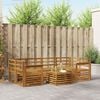 vidaXL Sofa-Sets 7 pcs Naturel Massief Acaciahout