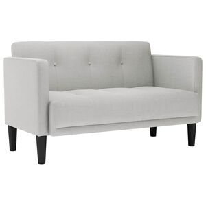 vidaXL Loveseat bank wolkengrijs 111 cm stof
