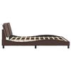 vidaXL Bedframe zonder matras "Zadar" kunstleer bruin 180x200 cm