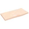 vidaXL Wastafelblad 60x30x2 cm onbehandeld massief hout