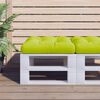 vidaXL Palletkussen 60x60x12 cm stof heldergroen