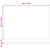 vidaXL Inklapbaar Zonnescherm Wit 500 &times; 350 cm Polyester en Metaal