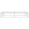 vidaXL Bedframe zonder matras 200x200 cm wit