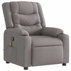 vidaXL Massagestoel verstelbaar stof taupe