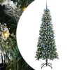 vidaXL Kunstkerstboom met 300 LED Groen 210 cm PVC en Plastic en Staal