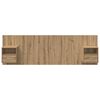 vidaXL Hoofdbord Met Kast met lade 3 pcs Artisan Eiken Bewerkt hout