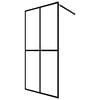 vidaXL Inloopdouchewand 118x190 cm mat gehard glas