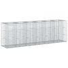 vidaXL Gabion Verhoogd Bed 2 st 250 x 50 x 80 cm Gegalvaniseerd staal