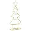 vidaXL Metalen kerstboom met standaard KUOPIO 60 cm Staal Goud