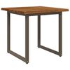 vidaXL Live Edge Eettafel 80 x 80 x 75 cm Massief Acaciahout