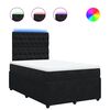 vidaXL Boxspring met matras fluweel zwart 120x190 cm