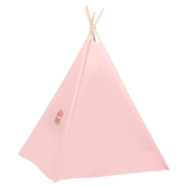 vidaXL Kindertipitent met tas 120x120x150 cm peachskin roze
