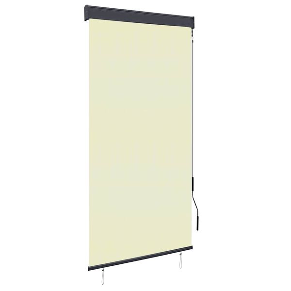 vidaXL Rolgordijn voor buiten 100x250 cm cr&egrave;me