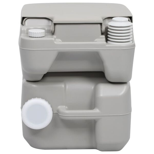 vidaXL Campingtoilet en wasbak set draagbaar
