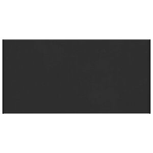 vidaXL Raamsokkel Zwart met houten nerf 60 x 45 x 4,5 cm PVC
