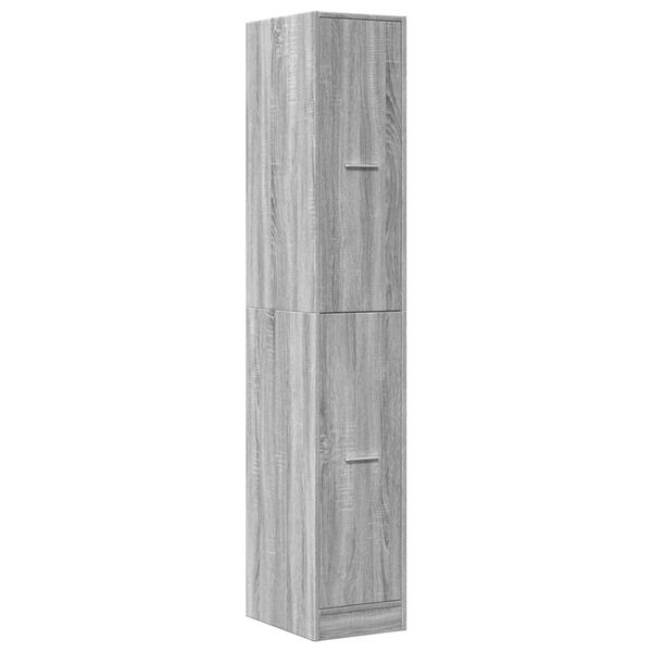 vidaXL Apothekerskast 30x41x174,5 cm bewerkt hout grijs sonoma eiken