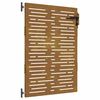 vidaXL Tuinpoort 85 x 125 cm Poedergecoat staal Zwart Vergrendelbaar