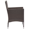vidaXL Tuinstoelen 2 st poly rattan bruin