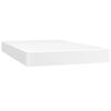 vidaXL Boxspring met matras en LED kunstleer wit 120x200 cm