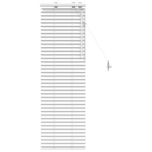 vidaXL Jaloezie Wit 40 x 130 cm 35 mm Massief Paulowniahout