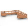 vidaXL 11-delige Loungeset massief grenenhout honingbruin
