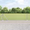 vidaXL Hecke met palen Zilver 0.4 x 50 m Staal