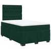 vidaXL Boxspring met matras fluweel donkergroen 120x200 cm