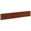vidaXL Gazonrand 10 st 100 x 18 cm Staal Roestig