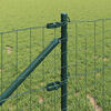 vidaXL Hecke met palen Groen 0.8 x 10 m Staal