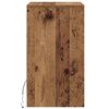 vidaXL LED Bedside Kast met lade Oud hout 38 x 34 x 61 cm Bewerkt hout