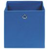 vidaXL Opbergboxen 10 st 28x28x28 cm nonwoven stof blauw